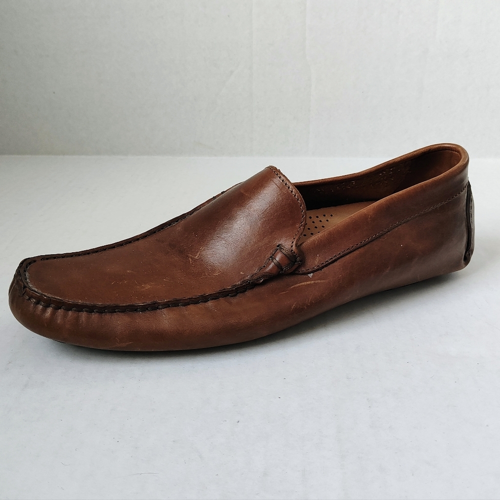 L'artigiano Sorrentino Men's Leather Slip-on Driving Moccasin Shoes Sz 44/ 11US